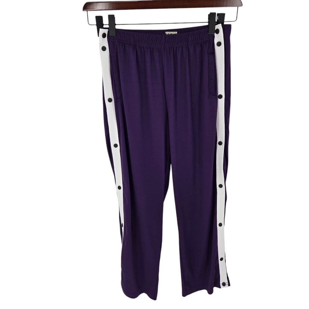 Deyeek womens size XL purple tear away pants side split snap post surgery